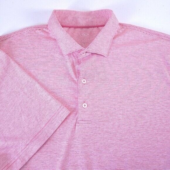 johnnie-O Other - Johnnie-O Pink Stripe Performance Golf Polo Shirt XL